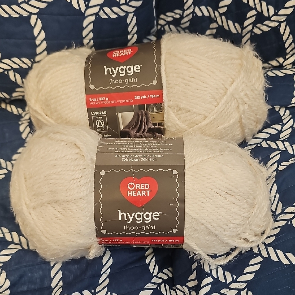 Red Heart Hygge Yarn - Cream